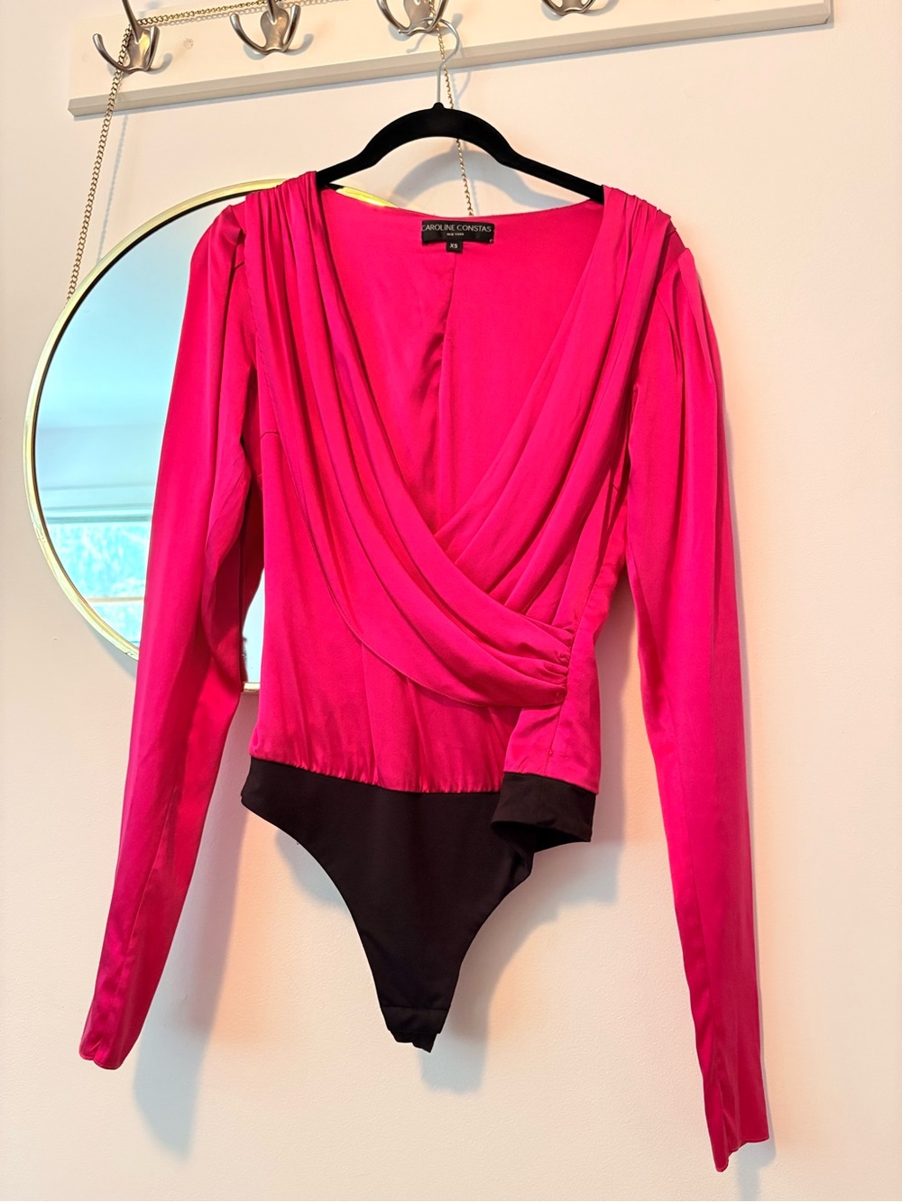 Caroline Constas Fuschia Bodysuit